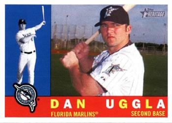 #401 Dan Uggla - Florida Marlins - 2009 Topps Heritage Baseball