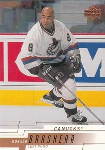 #401 Donald Brashear - Vancouver Canucks - 2000-01 Upper Deck Hockey