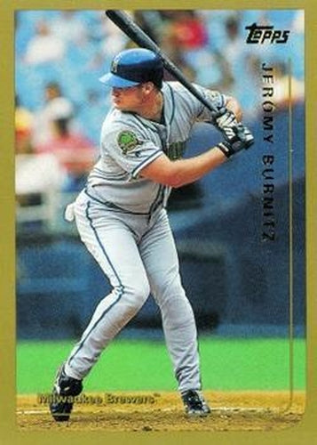 #401 Jeromy Burnitz - Milwaukee Brewers - 1999 Topps Baseball