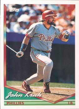 #401 John Kruk - Philadelphia Phillies - 1994 Topps Baseball