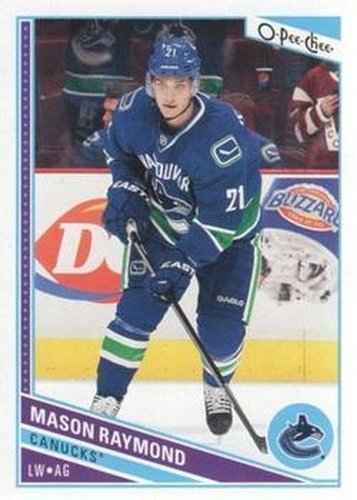 #401 Mason Raymond - Vancouver Canucks - 2013-14 O-Pee-Chee Hockey