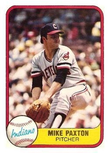 #401 Mike Paxton - Cleveland Indians - 1981 Fleer Baseball