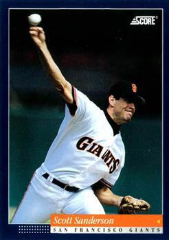 #401 Scott Sanderson - San Francisco Giants -1994 Score Baseball