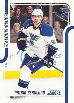 #401 Patrik Berglund - St. Louis Blues - 2011-12 Score Hockey