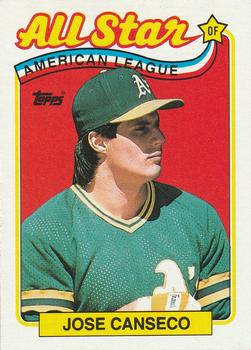 #401 Jose Canseco - Oakland Athletics - 1989 Topps Baseball