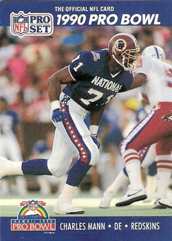#402 Charles Mann - Washington Redskins - 1990 Pro Set Football