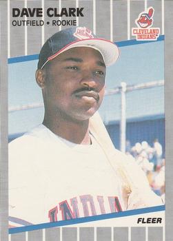 #402 Dave Clark - Cleveland Indians - 1989 Fleer Baseball