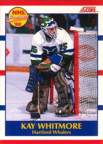 #402 Kay Whitmore - Hartford Whalers - 1990-91 Score Canadian Hockey