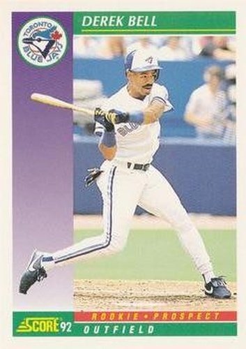 #402 Derek Bell - Toronto Blue Jays - 1992 Score Baseball