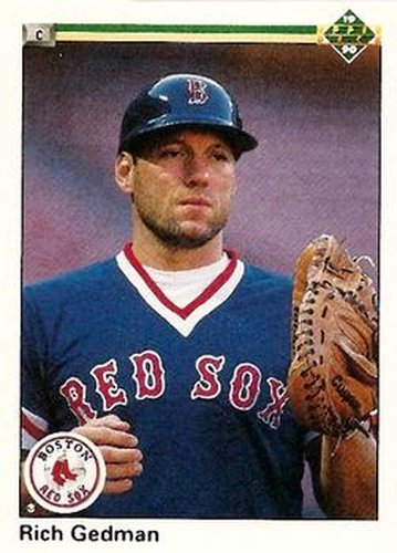 #402 Rich Gedman - Boston Red Sox - 1990 Upper Deck Baseball