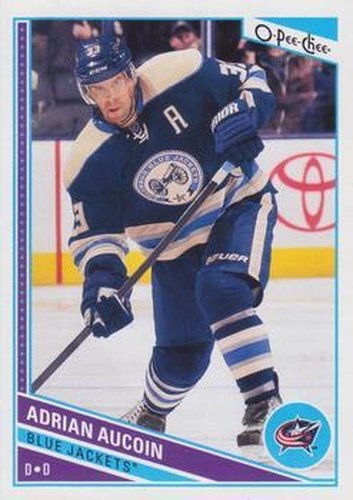 #402 Adrian Aucoin - Columbus Blue Jackets - 2013-14 O-Pee-Chee Hockey