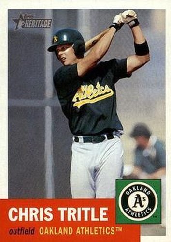 #402 Chris Tritle - Oakland Athletics - 2002 Topps Heritage Baseball