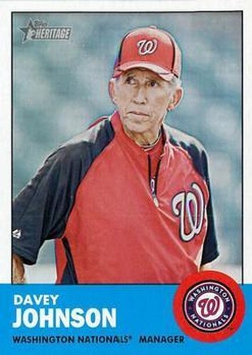 #402 Davey Johnson - Washington Nationals - 2012 Topps Heritage Baseball