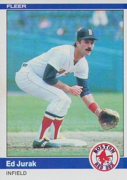 #402 Ed Jurak - Boston Red Sox - 1984 Fleer Baseball