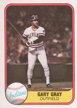 #402 Gary Gray - Cleveland Indians - 1981 Fleer Baseball