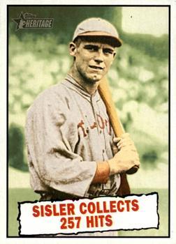 #402 George Sisler - St. Louis Browns - 2010 Topps Heritage Baseball