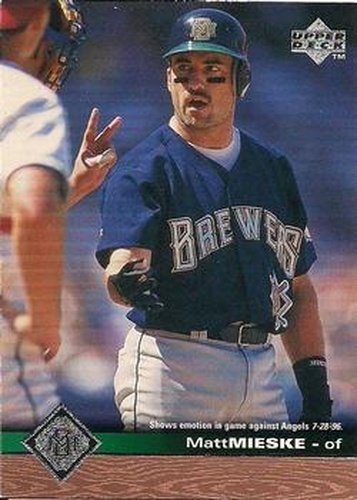 #402 Matt Mieske - Milwaukee Brewers - 1997 Upper Deck Baseball