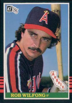 #402 Rob Wilfong - California Angels - 1985 Donruss Baseball