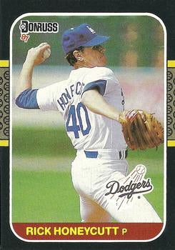 #402 Rick Honeycutt - Los Angeles Dodgers - 1987 Donruss Baseball