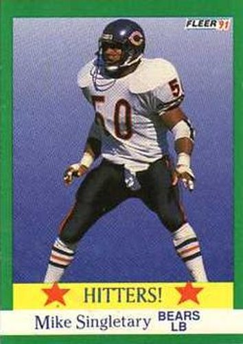 #402 Mike Singletary - Chicago Bears - 1991 Fleer Football