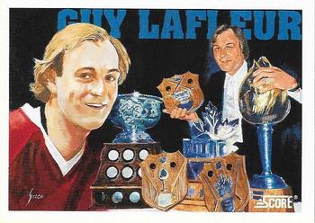 #402 Guy Lafleur Tribute Awards and Achievements - Montreal Canadiens - 1991-92 Score American Hockey