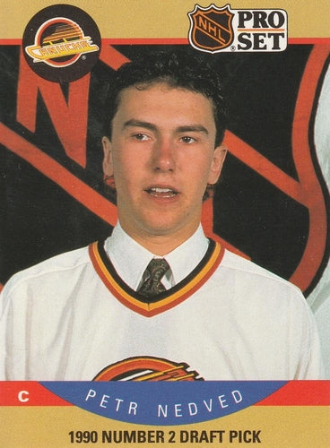 #402 Petr Nedved - Vancouver Canucks - 1990-91 Pro Set Hockey