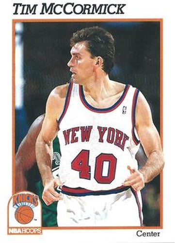 #402 Tim McCormick - New York Knicks - 1991-92 Hoops Basketball