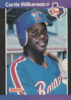 #402 Curtis Wilkerson - Texas Rangers - 1989 Donruss Baseball