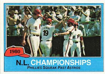 #402 1980 N.L. Championships NLCS - Philadelphia Phillies / Houston Astros - 1981 Topps Baseball