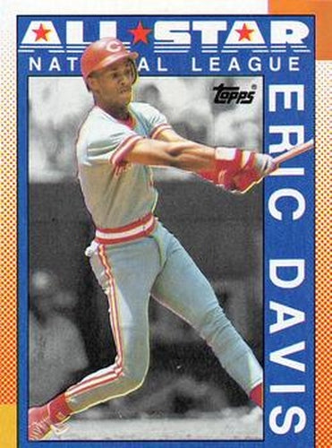 #402 Eric Davis - Cincinnati Reds - 1990 Topps Baseball