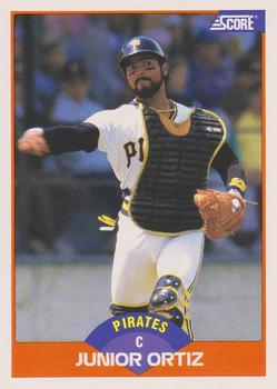 #402 Junior Ortiz - Pittsburgh Pirates - 1989 Score Baseball
