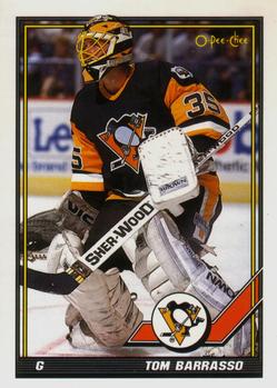 #402 Tom Barrasso - Pittsburgh Penguins - 1991-92 O-Pee-Chee Hockey