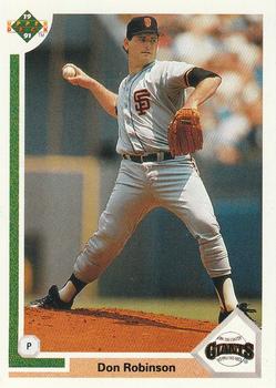 #402 Don Robinson - San Francisco Giants - 1991 Upper Deck Baseball