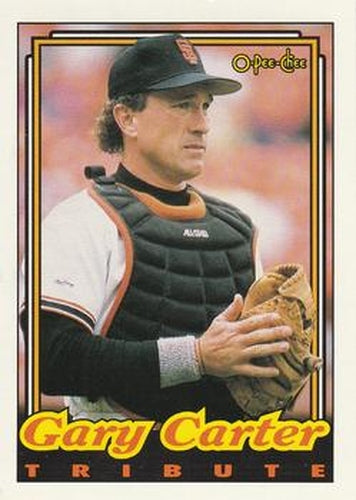 #402 Gary Carter - San Francisco Giants - 1992 O-Pee-Chee Baseball