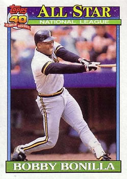 #403 Bobby Bonilla - Pittsburgh Pirates - 1991 Topps Baseball
