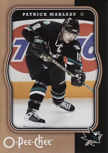 #403 Patrick Marleau - San Jose Sharks - 2007-08 O-Pee-Chee Hockey