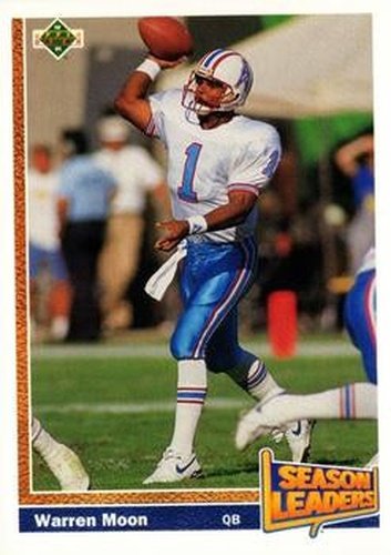 #403 Warren Moon - Houston Oilers - 1991 Upper Deck Football