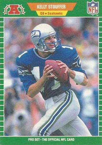 #403 Kelly Stouffer - Seattle Seahawks - 1989 Pro Set Football