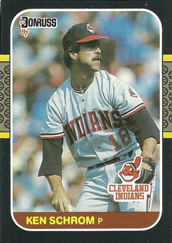 #403 Ken Schrom - Cleveland Indians - 1987 Donruss Baseball