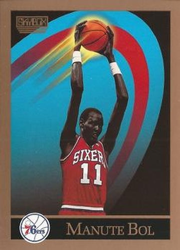 #403 Manute Bol - Philadelphia 76ers - 1990-91 SkyBox Basketball