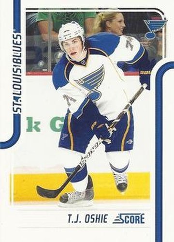 #403 T.J. Oshie - St. Louis Blues - 2011-12 Score Hockey