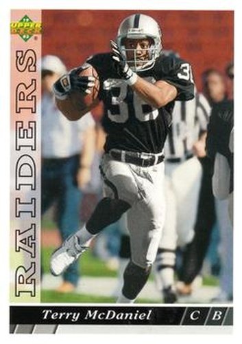 #403 Terry McDaniel - Los Angeles Raiders - 1993 Upper Deck Football