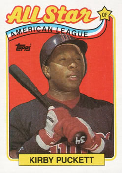 #403 Kirby Puckett - Minnesota Twins - 1989 Topps Baseball