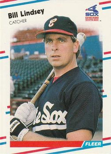 #403 Bill Lindsey - Chicago White Sox - 1988 Fleer Baseball