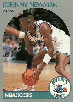 #403 Johnny Newman - Charlotte Hornets - 1990-91 Hoops Basketball