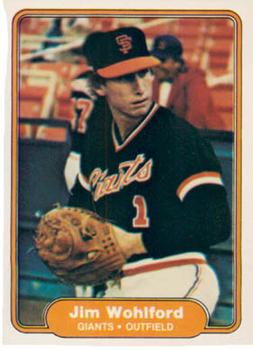 #403 Jim Wohlford - San Francisco Giants - 1982 Fleer Baseball