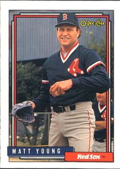 #403 Matt Young - Boston Red Sox - 1992 O-Pee-Chee Baseball