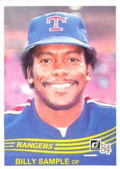 #403 Billy Sample - Texas Rangers - 1984 Donruss Baseball