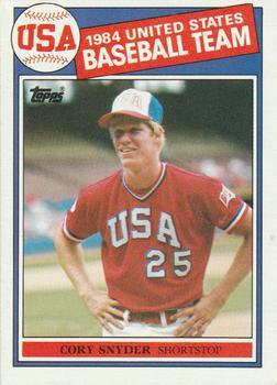 #403 Cory Snyder - USA - 1985 Topps Baseball