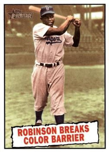 #403 Jackie Robinson - Brooklyn Dodgers - 2010 Topps Heritage Baseball